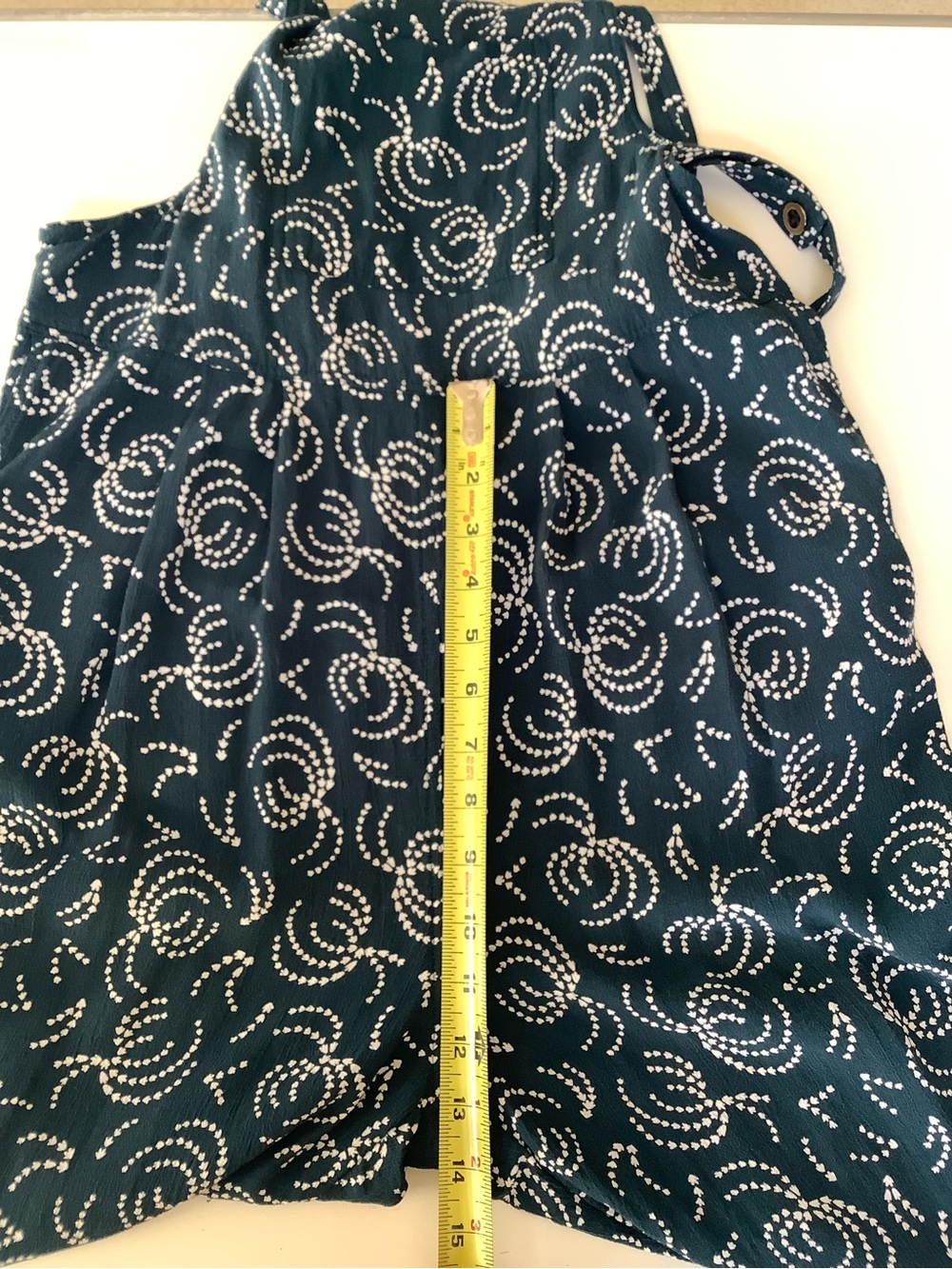 Maeve Blue Tidal Swirl Print Cropped Jumpsuit - Size S - Picture 6 of 10